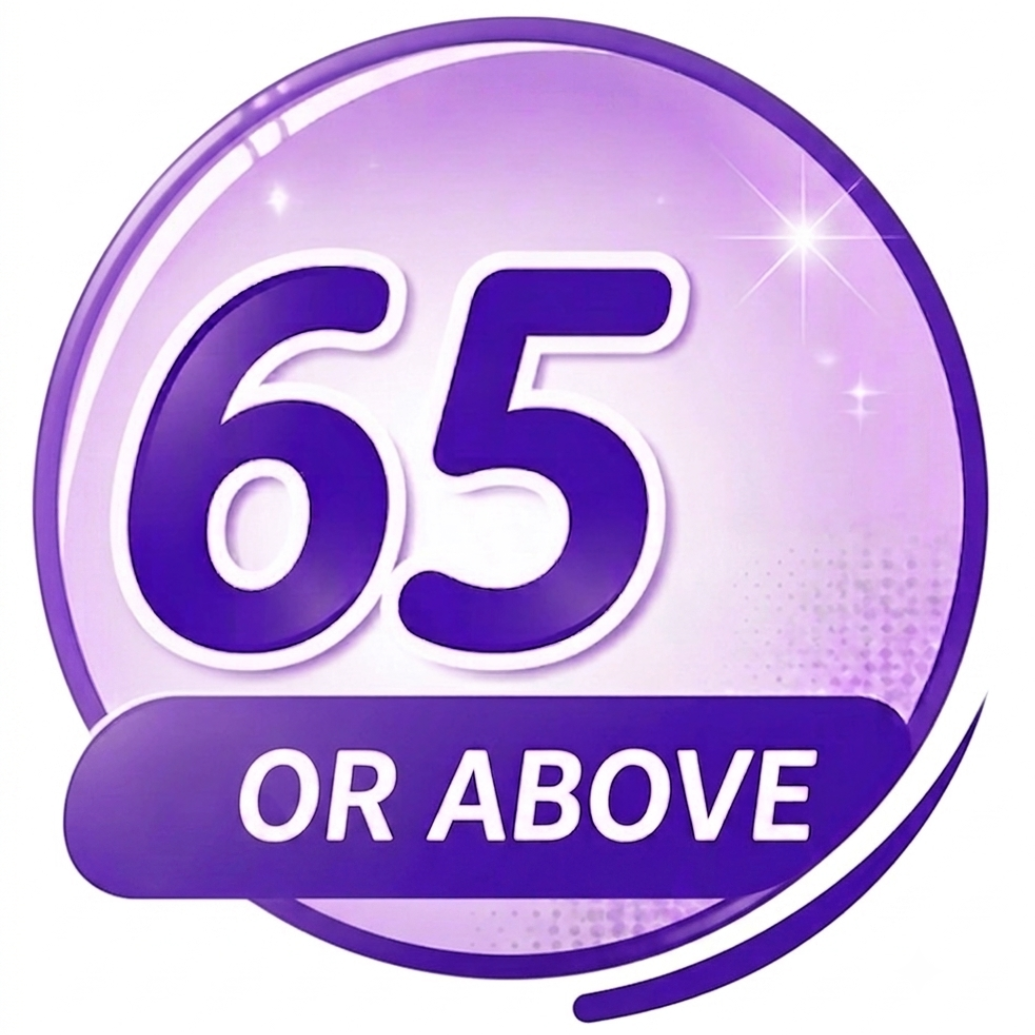 65 years or above