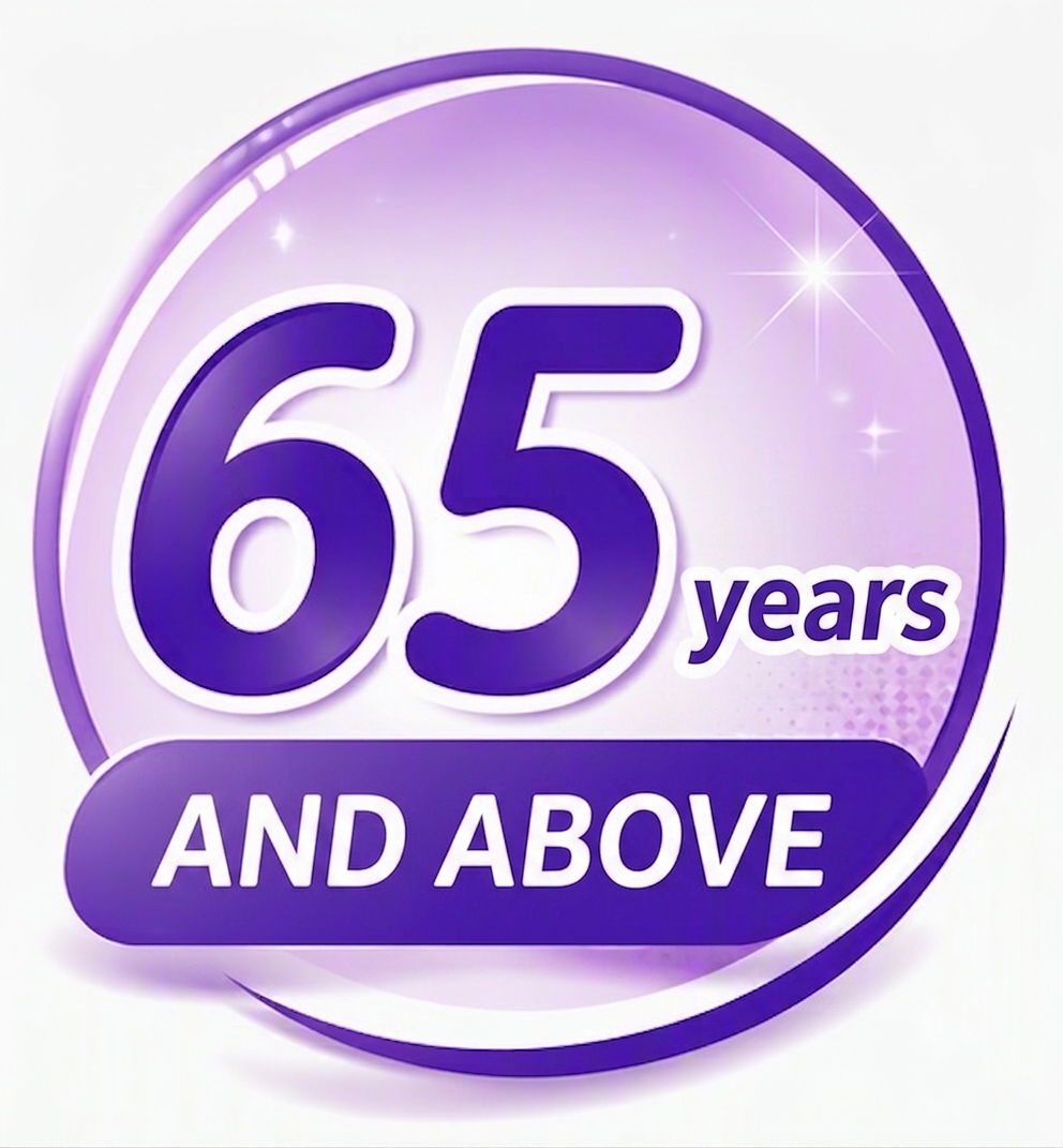 65 years and above